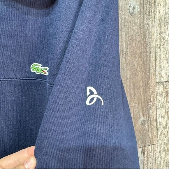 Lacoste Sport- Navy Blue Embroidered Full Zip Sweatshirt- Sz. 4XL - Picture 12 of 12